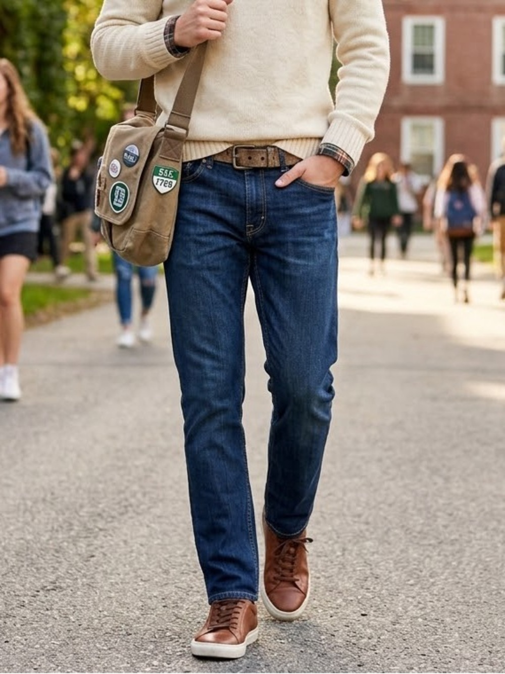 Men’s Levi's Dark Blue Casual Slim Straight Jeans Collegiate